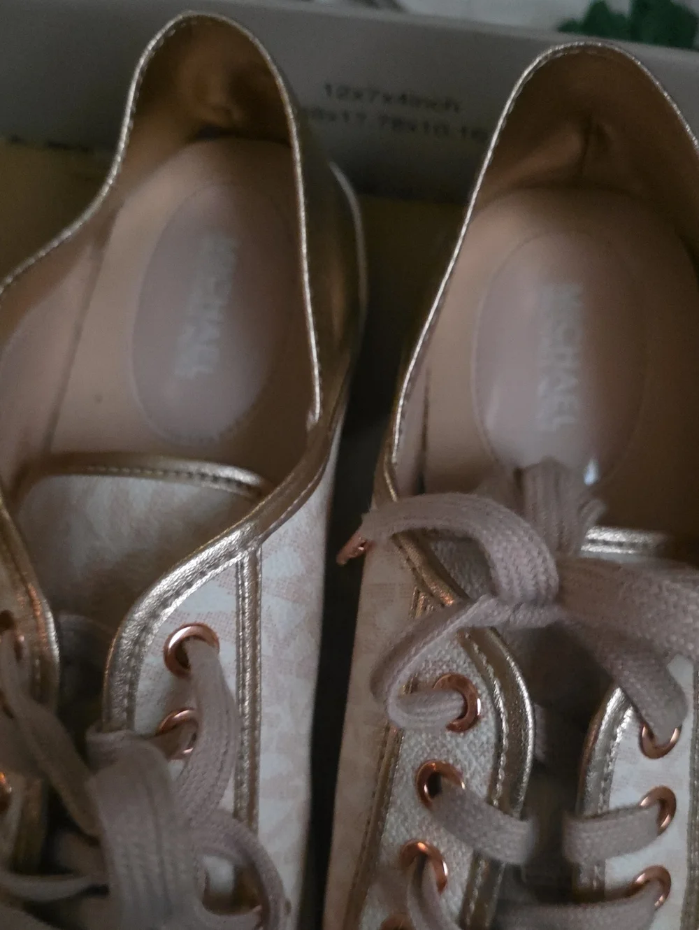 Michael Kors Blush and Rose Gold Low-Top Sneakers